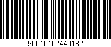 Código de barras (EAN, GTIN, SKU, ISBN): '90016162440182'