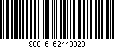 Código de barras (EAN, GTIN, SKU, ISBN): '90016162440328'