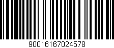 Código de barras (EAN, GTIN, SKU, ISBN): '90016167024578'