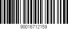 Código de barras (EAN, GTIN, SKU, ISBN): '90016712159'