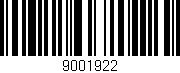 Código de barras (EAN, GTIN, SKU, ISBN): '9001922'