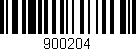 Código de barras (EAN, GTIN, SKU, ISBN): '900204'