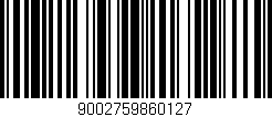 Código de barras (EAN, GTIN, SKU, ISBN): '9002759860127'