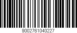 Código de barras (EAN, GTIN, SKU, ISBN): '9002761040227'