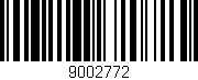 Código de barras (EAN, GTIN, SKU, ISBN): '9002772'