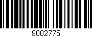 Código de barras (EAN, GTIN, SKU, ISBN): '9002775'