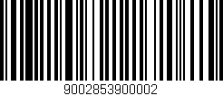 Código de barras (EAN, GTIN, SKU, ISBN): '9002853900002'