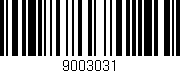 Código de barras (EAN, GTIN, SKU, ISBN): '9003031'