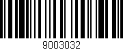 Código de barras (EAN, GTIN, SKU, ISBN): '9003032'
