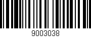 Código de barras (EAN, GTIN, SKU, ISBN): '9003038'