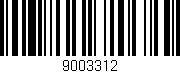 Código de barras (EAN, GTIN, SKU, ISBN): '9003312'