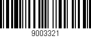 Código de barras (EAN, GTIN, SKU, ISBN): '9003321'