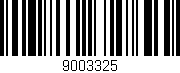 Código de barras (EAN, GTIN, SKU, ISBN): '9003325'