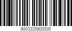 Código de barras (EAN, GTIN, SKU, ISBN): '9003326900000'