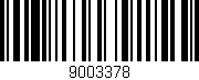 Código de barras (EAN, GTIN, SKU, ISBN): '9003378'