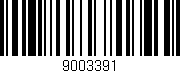Código de barras (EAN, GTIN, SKU, ISBN): '9003391'