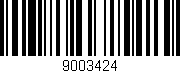 Código de barras (EAN, GTIN, SKU, ISBN): '9003424'