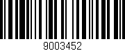 Código de barras (EAN, GTIN, SKU, ISBN): '9003452'