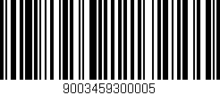 Código de barras (EAN, GTIN, SKU, ISBN): '9003459300005'