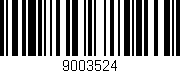 Código de barras (EAN, GTIN, SKU, ISBN): '9003524'