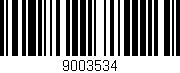 Código de barras (EAN, GTIN, SKU, ISBN): '9003534'