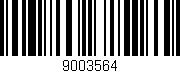Código de barras (EAN, GTIN, SKU, ISBN): '9003564'