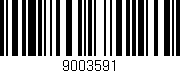 Código de barras (EAN, GTIN, SKU, ISBN): '9003591'