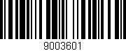 Código de barras (EAN, GTIN, SKU, ISBN): '9003601'