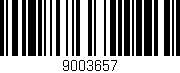 Código de barras (EAN, GTIN, SKU, ISBN): '9003657'