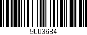 Código de barras (EAN, GTIN, SKU, ISBN): '9003684'