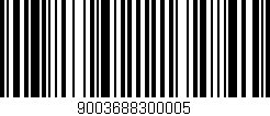 Código de barras (EAN, GTIN, SKU, ISBN): '9003688300005'