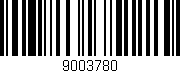 Código de barras (EAN, GTIN, SKU, ISBN): '9003780'