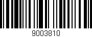 Código de barras (EAN, GTIN, SKU, ISBN): '9003810'