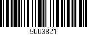 Código de barras (EAN, GTIN, SKU, ISBN): '9003821'