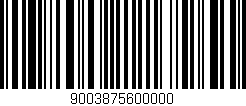 Código de barras (EAN, GTIN, SKU, ISBN): '9003875600000'