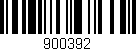 Código de barras (EAN, GTIN, SKU, ISBN): '900392'