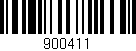 Código de barras (EAN, GTIN, SKU, ISBN): '900411'