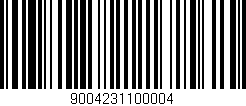 Código de barras (EAN, GTIN, SKU, ISBN): '9004231100004'