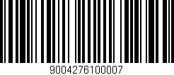 Código de barras (EAN, GTIN, SKU, ISBN): '9004276100007'
