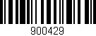 Código de barras (EAN, GTIN, SKU, ISBN): '900429'