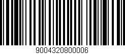 Código de barras (EAN, GTIN, SKU, ISBN): '9004320800006'
