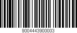 Código de barras (EAN, GTIN, SKU, ISBN): '9004443900003'