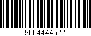 Código de barras (EAN, GTIN, SKU, ISBN): '9004444522'