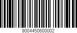 Código de barras (EAN, GTIN, SKU, ISBN): '9004450600002'