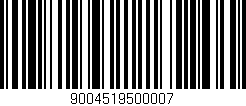 Código de barras (EAN, GTIN, SKU, ISBN): '9004519500007'