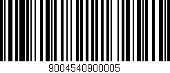Código de barras (EAN, GTIN, SKU, ISBN): '9004540900005'