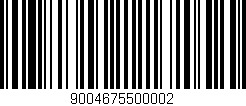 Código de barras (EAN, GTIN, SKU, ISBN): '9004675500002'