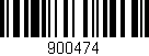Código de barras (EAN, GTIN, SKU, ISBN): '900474'