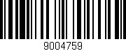 Código de barras (EAN, GTIN, SKU, ISBN): '9004759'