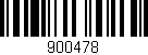 Código de barras (EAN, GTIN, SKU, ISBN): '900478'